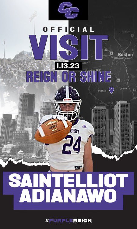 Excited for <a href="/CurryFootball/">CurryFootball</a> official visit tomorrow. Thanks to <a href="/Pippin_McKinley/">McKinley Pippin</a>