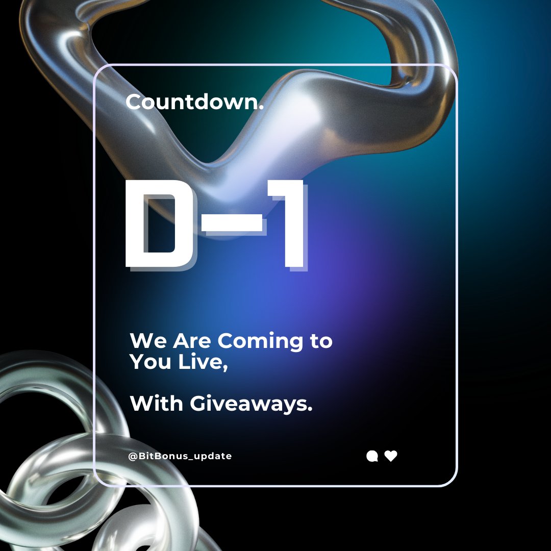 BitBonus_update's tweet photo. Launch date reveal D-1

Join our Telegram Community to Win up to 1000 USDT by being the beta tester

Exclusively at: https://t.co/mQ1sUfZYAT https://t.co/UAfsAW1ryp