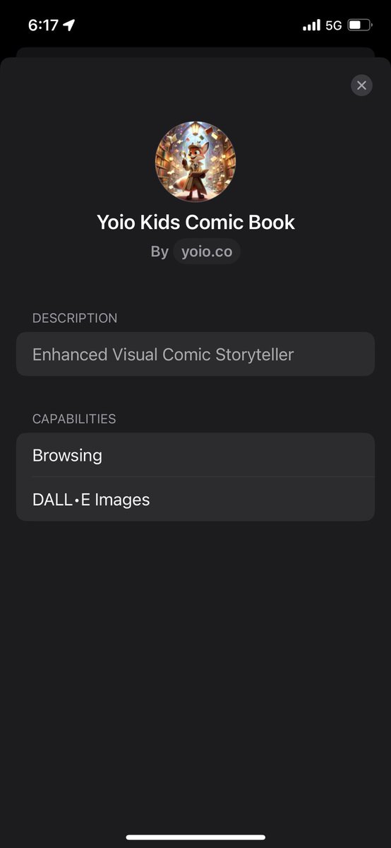 mason_mixture's tweet photo. Got a domain for Yoio comic book GPT. #OpenAI #GPTStore https://t.co/qXRXZdqMio
