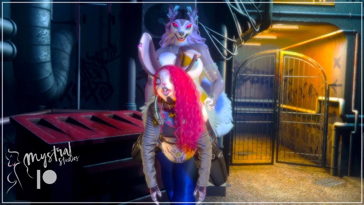 Bunny Making his Mark on the town~🎨🐰 (3/3
was caught by the LAW!!! 🥴
Photos down by the lovely <a href="/Mystral12/">Mystral</a>