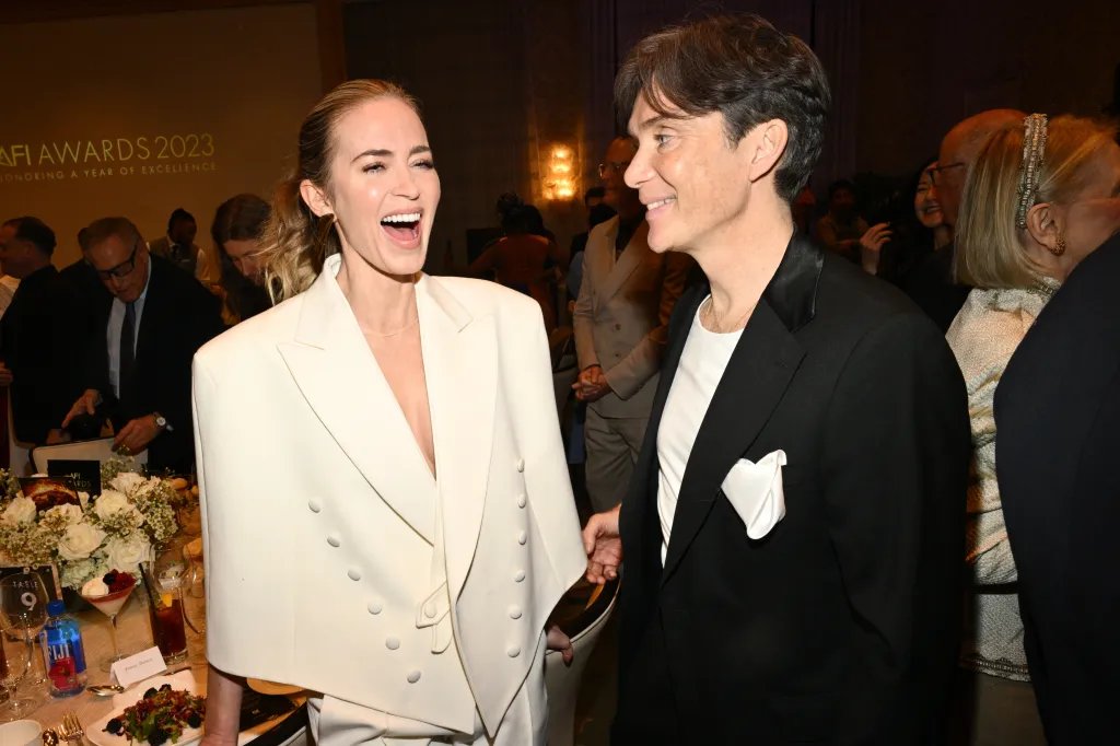 Emily Blunt and Cillian Murphy at the #AFIAwards today.