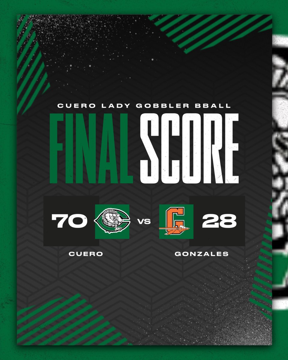 CueroAthletics's tweet photo. Both JV and Varsity Lady Gobbler basketball teams are coming home with wins! Our district record now moves to 6-0 sitting in 1st. Next home game is TUESDAY at home against SA Memorial.  #GMG https://t.co/3Phno9aOdG