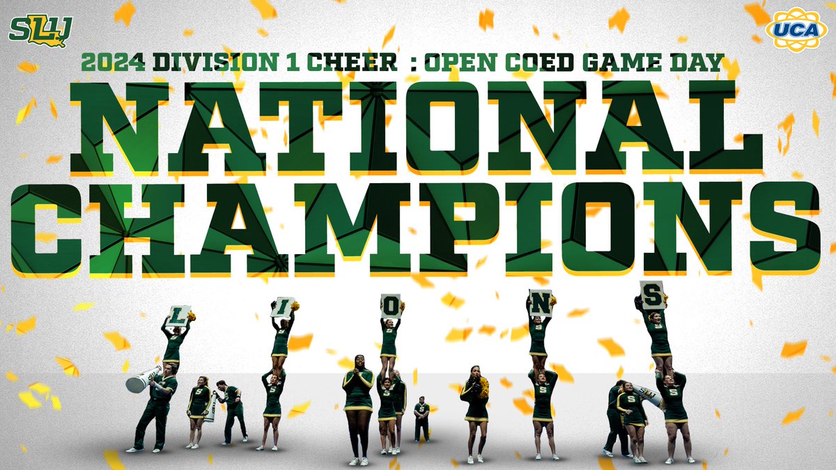 LionUpAthletics's tweet photo. Yet another title for Hammond America today and back to back champions. Introducing your  2024 open coed gameday national champions! 

#LionUp https://t.co/1EX3Q6TbHF