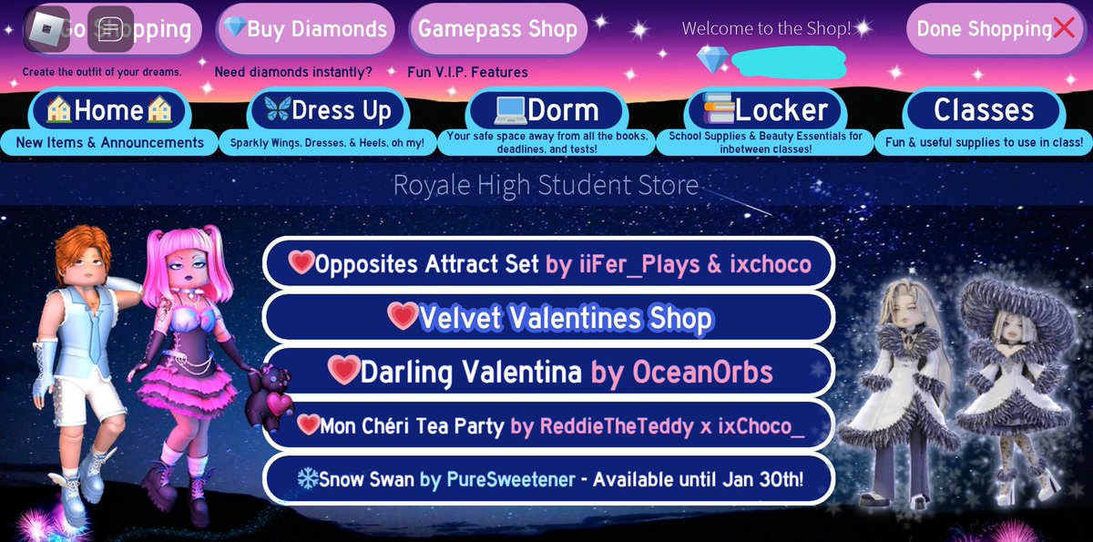 St4rxly's tweet photo. 💗3 ITEMS FROM VALENTINES SHOP GIVEAWAY💗

🧸I'll buy 3 items from the val shop of your choice!🧸

Rules♡:

-Follow me w notifs

-Like + Repost

-Comment your fav val items (except not for sale)

#royalehigh #rh #royalehigheverfriend #royalehighcampus3 #royalehighgiveaways https://t.co/F3WWihsiEL