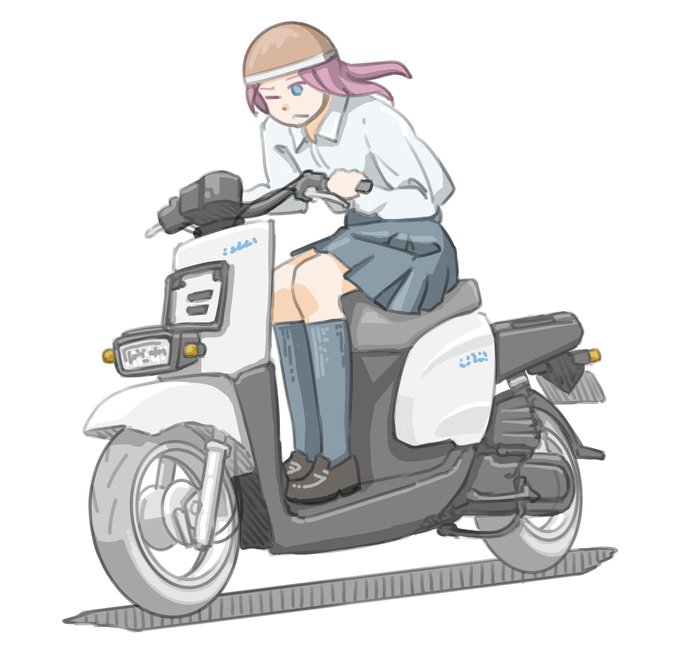 「motorcycle scooter」 illustration images(Latest)