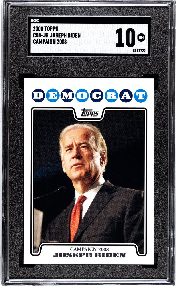 CaptainWoke_'s tweet photo. @Topps Only the single greatest president of all time Joe Biden #goat https://t.co/uSNEBnHU8A