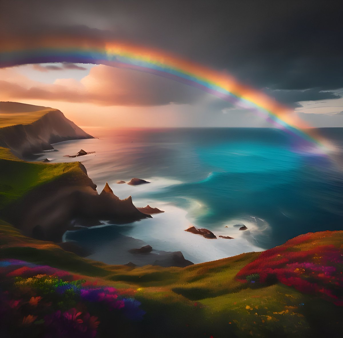 Duuaa_here's tweet photo. π Dive into this vibrant masterpiece! π¨β¨ #DreamSceneryArt #ColorfulLandscape
#AiArtwork #RainbowInSky #BreathtakingArt #FantasyArt #DigitalArt #IntricateRainbow ππποΈ Explore the artwork on display at @codecanvas619! β¨π https://t.co/SgAxINbRA0