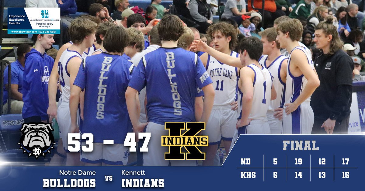 ndcapebulldogs's tweet photo. Boys Basketball downs Kennett for a road conference win. The team has a week off before visiting Saxony next Friday. Go Bulldogs! https://t.co/titlYvfHis
