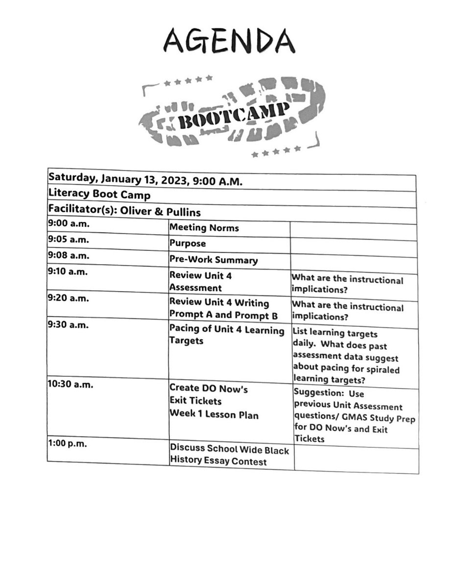 oliver_wanda's tweet photo. ELA/SS Literacy Bootcamp Collaborative Planning Session #1 is going down at “The Creek” tomorrow! https://t.co/NfPg2EkLxc