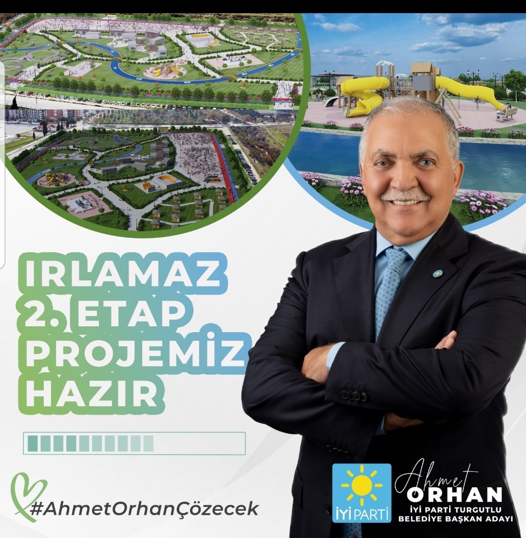 Değerli Turgutlular, 
"Bu şehre yeni bir vizyon getireceğiz" şiarıyla çıktığımız Belediye Başkan adaylığı yolculuğumuzda projelerimizi açıklamaya başlıyoruz.
Şehrimizin çehresini değiştirecek Irlamaz 2. Etap projemiz hazır.