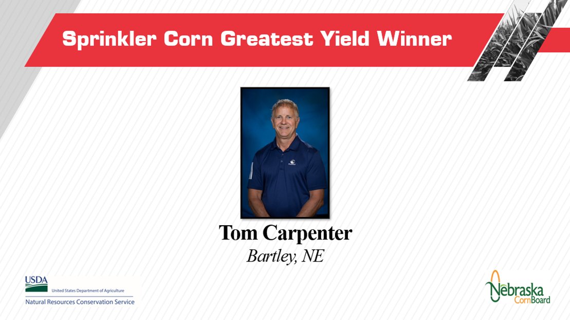 UNL-TAPS (@unl_taps) on Twitter photo The UNL-TAPS Sprinkler Corn Competition had 38 teams participate this year.
The winners are:
Yield: Tom Carpenter
Efficiency: Perkins Group
Profitability: Kenny Reinke
Congratulations to all!
Thank you, <a href="/NECornBoard/">Nebraska Corn Board</a> & <a href="/NebraskaNRCS/">Nebraska Natural Resources Conservation Service</a>, for sponsoring! The UNL-TAPS Sprinkler Corn Competition had 38 teams participate this year.
The winners are:
Yield: Tom Carpenter
Efficiency: Perkins Group
Profitability: Kenny Reinke
Congratulations to all!
Thank you, <a href="/NECornBoard/">Nebraska Corn Board</a> & <a href="/NebraskaNRCS/">Nebraska Natural Resources Conservation Service</a>, for sponsoring!