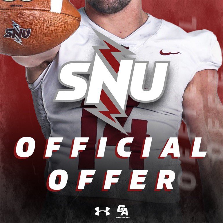 Blessed to receive an offer from Southern Nazarene University! <a href="/SNUFootball/">SNU Football</a> <a href="/Coach_Indy/">Indy Siehndel</a>