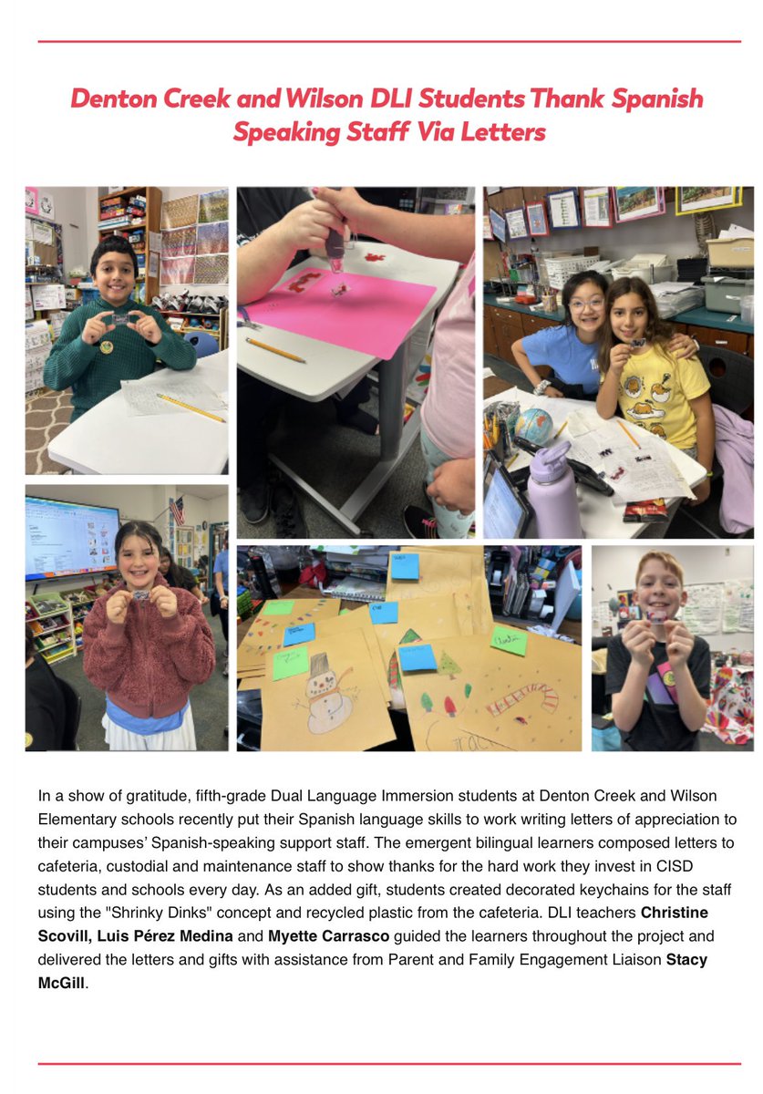 We are so proud of the biliteracy skills that our learners have developed in the dual language program  here in Coppell ISD, and by the willingness of our learners to use those skills to connect with others! #WilsonWay <a href="/gowilsonrangers/">Wilson Elementary</a> <a href="/luisperezmedina/">Luis Perez Medina</a>