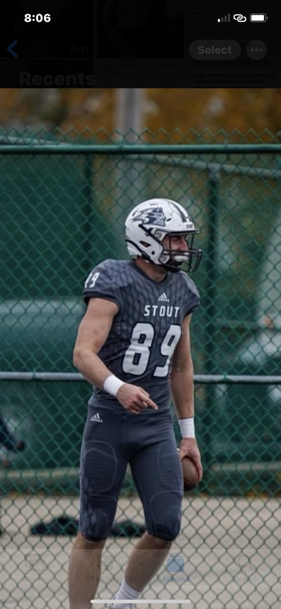 jtimm1360's tweet photo. Anyone playing this weekend take note of this 6’4” 230 stud TE who craves -30F that doesn’t own sleeves, sports a half shirt and will run you over all day while catching TD’s.         I know a heck of a guy ! @CalebTimm2 @UWStoutFootball                       Go Blue Devils! https://t.co/QnG69vyH4W