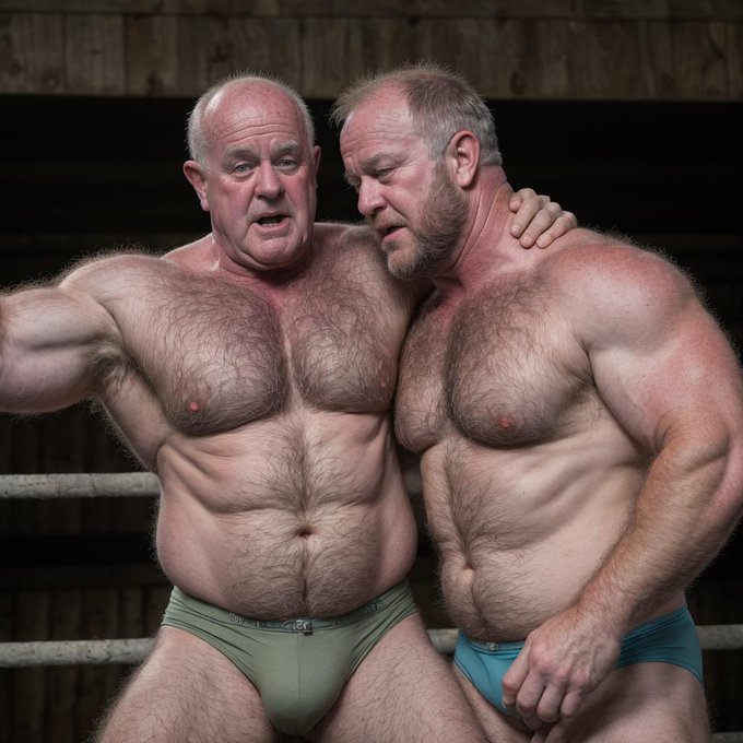 Musclebear Wrestlers from https://t.co/uDvNgxouOP gallery series  --  #wrestling #WrestlingTwitter #WrestlingCommunity<a href="/tag/fitness"class="tags"><span>#fitness</span></a><a href="/tag/wrestling"class="tags"><span>#wrestling</span></a><a href="/tag/coach"class="tags"><span>#coach</span></a><a href="/tag/oldman"class="tags"><span>#oldman</span></a><a href="/tag/grandpa"class="tags"><span>#grandpa</span></a><a href="/tag/fitover40"class="tags"><span>#fitover40</span></a>