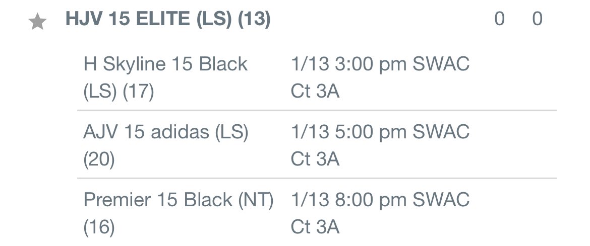 SUPER excited to compete at <a href="/TourofTexasVB/">Tour Of Texas VB</a> this weekend! Come check us out tomorrow! Let’s go 15 Elite!!!! <a href="/houstonjuniors/">Houston Juniors</a>