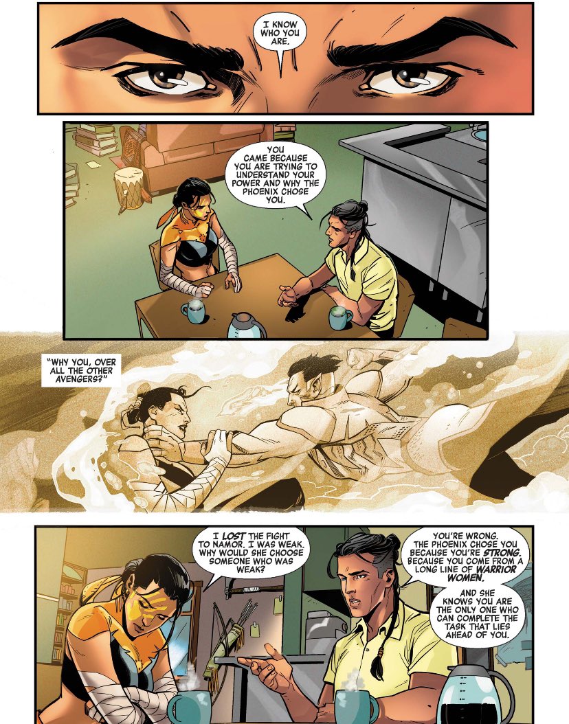 chelsdaniel280's tweet photo. “The Phoenix chose you because you’re strong.”
(Phoenix Song: Echo #1 - Rebecca Roanhorse, Luca Maresca, Carlos Lopez, and Ariana Maher)
#Riverwalker #Echo #PhoenixForce
#Marvel #MarvelComics https://t.co/okdk6ZjliD