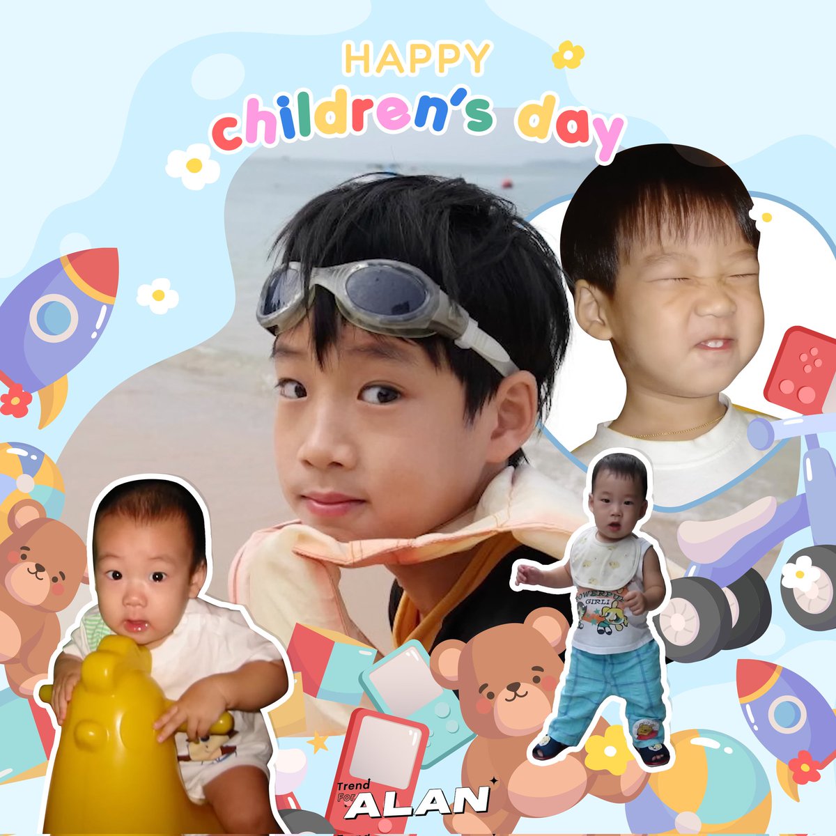 TrendforAlan's tweet photo. 𝐇𝐚𝐩𝐩𝐲 𝐂𝐡𝐢𝐥𝐝𝐫𝐞𝐧’𝐬 𝐃𝐚𝐲 👶🏻🍼🍬
👶🏻สุขสันต์วันเด็ก ด.ช.พศวีร์ ให้ขอเจ้าเป็นเด็กดี ให้ขอเจ้ามีพลัง ขอบคุณที่เกิดมาให้ได้รักขอบคุณที่เติบโตมาอ��่างน้าขอให้ทุกวันเต็มไปด้วยความสุขและรอยยิ้มนะคับ🌟🤍
#LittleALAN
#BUSbecausaeofyouishine
#ALANpasawee https://t.co/HJUg6JJe6f
