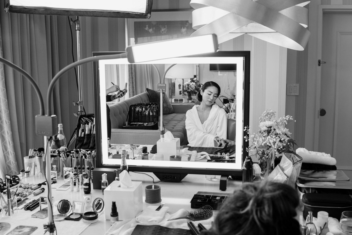 I was invited by @voguemagazine and @moetchandon to photograph #gretalee as she prepared for her @loewe dress and the Golden Globe Awards last weekend.