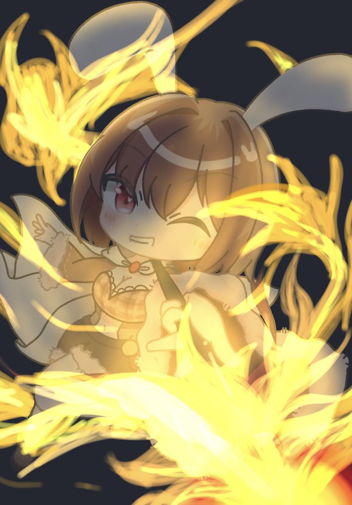 初めてキャラの特徴から自由に描くリクエストもらったけどめっちゃ楽しかった…（小並感）
イキって奥行きつけて描いたけど慣れないことはするもんじゃないなぁむずい