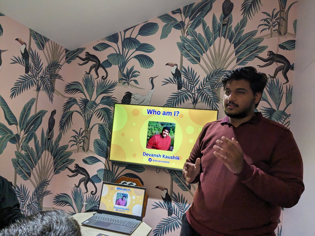 Aishwary_Gathe's tweet photo. Just had an amazing time at the Solana event! ๐ Great insights and networking opportunities. Shoutout to @kashdhanda , @SuperteamDAO, @SuperteamIN, and special thanks to @devanshk404 , @anshitaksoni for making it even more memorable! #SolanaEvent #CryptoCommunity https://t.co/Cq2Ktez3GU