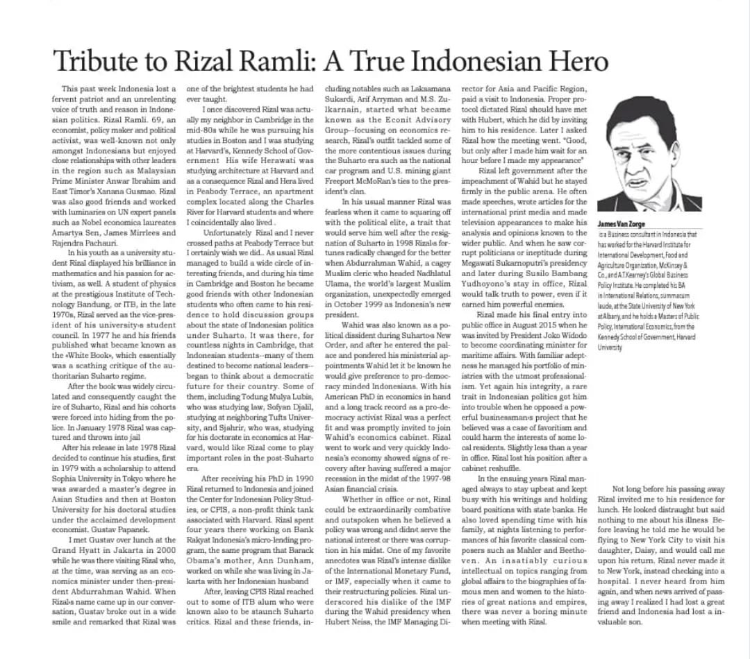 dari sahabat Rizal Ramli
