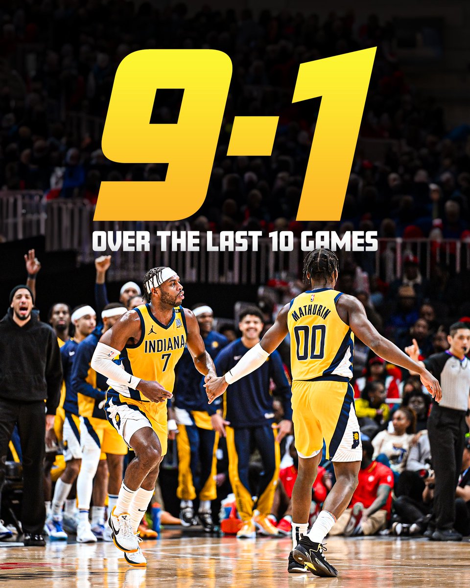 Pacers's tweet image. best record in the @NBA since Christmas.