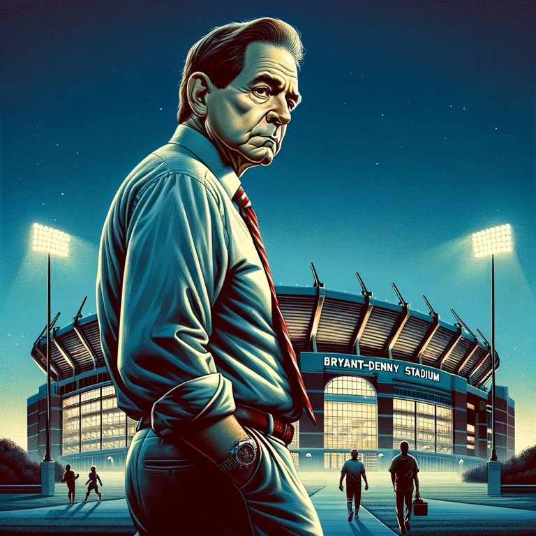 MarkOnCFB's tweet photo. The sad goodbye. #AIArtwork https://t.co/KFjtHhw356