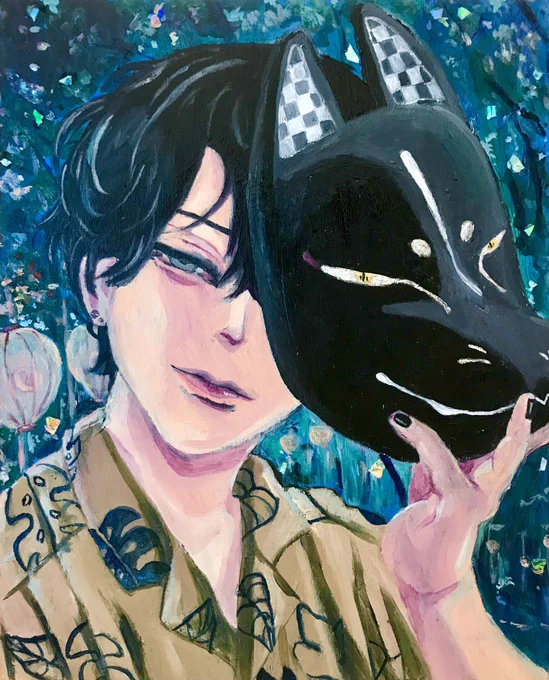 #唐突に5年前の絵を載せる見た人もやる唇プルプルだ〜〜 