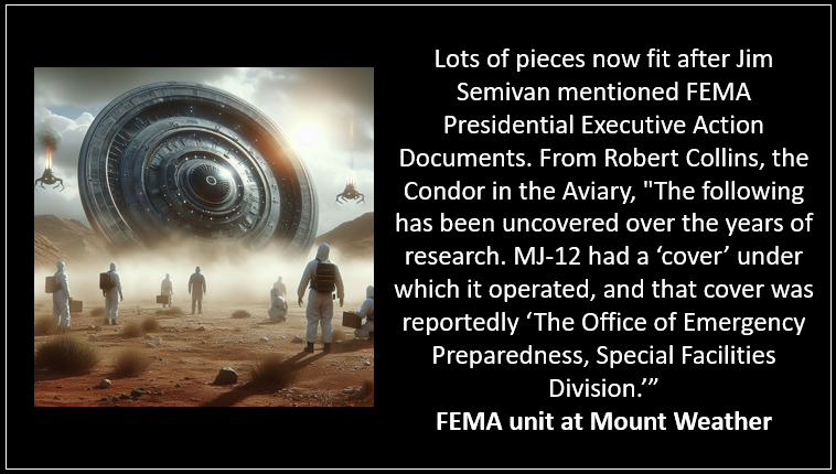 GrantCameron's tweet photo. #ufotwitter #ufo #FEMA #mountweather #uap #disclosure https://t.co/J6GpnV9nrr