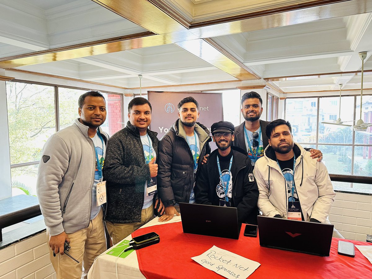 parashdevkota's tweet photo. With the #RocketNet team at #WCNP https://t.co/SrNSgF7All