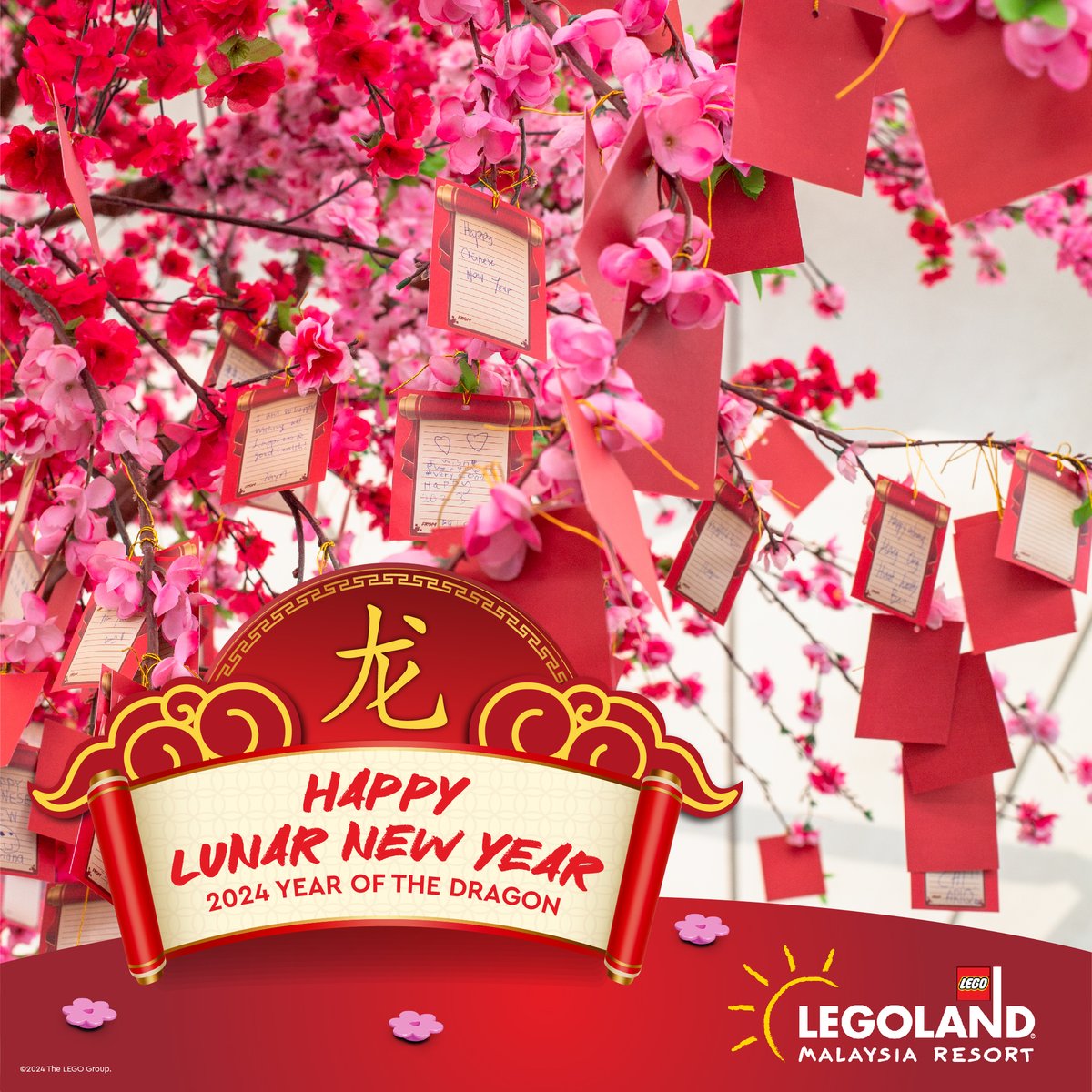 LEGOLAND_MY's tweet image. What are your wishes this Lunar New Year? Celebrate the Year of the Dragon at LEGOLAND Malaysia Resort as NINJAGO Unites for an unforgettable Lunar New Year in 2024! Starting from January 18th! 🐉✨
Explore: legoland.com.my/explore/shows-… 
#LunarNewYear2024 #NINJAGOUnites #LLMR