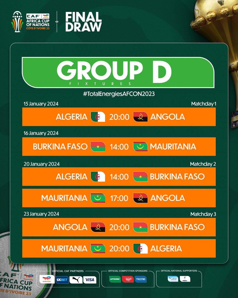 prisoncafesa's tweet photo. We invite you to join us at Prison Cafe to watch the Africa Cup of Nations football 2024.
 We'll create a fun atmosphere and provide an enjoyable sports experience. Don't miss this opportunity to share the thrilling moments with your friends.
https://t.co/PJkPx1TY9a
🇸🇦🇲🇦🇪🇬🇩🇿🇹🇳 https://t.co/60Rg9gxsQd