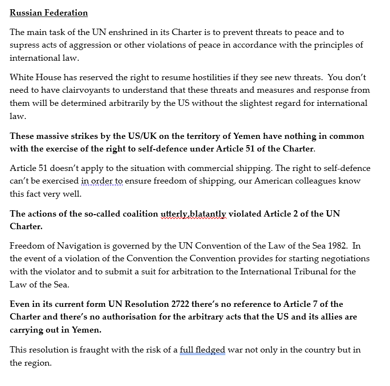 KellieTranter's tweet photo. Some take home points for our Government from the UNSC Emergency Session apropos our support for the bombing of Yemen.

Serious questions have been raised about the risks and the legalilty of our actions. 
#auspol #Yemen #NotInMyName 

https://t.co/XTqHbzK1SX https://t.co/BZmWEv45ZH