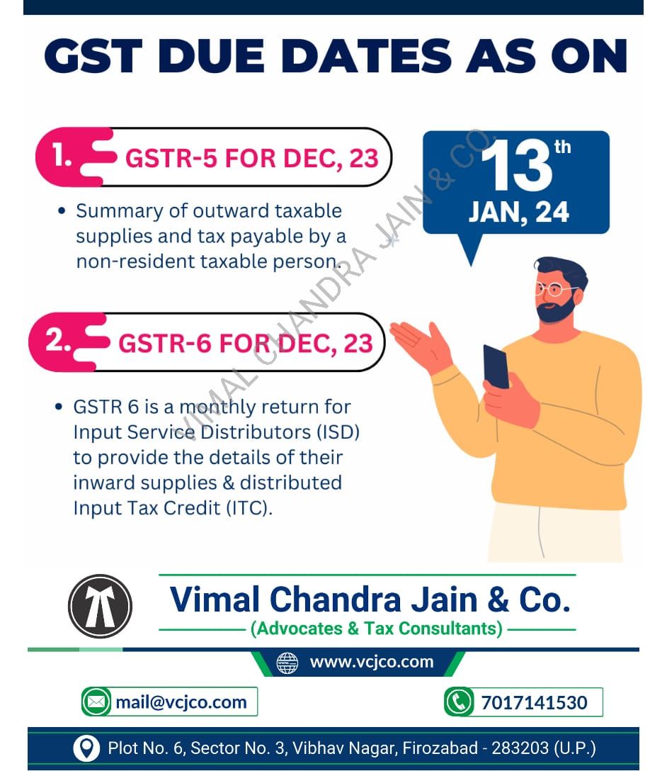 #GSTR5 #GSTR6
#NonResident
#ISDReturns
#GSTCompliance
#TaxFiling
#InputServiceDistributor
#GSTReturns
#IndianTaxation
#BusinessCompliance
#TaxationMatters
#GSTPortal
#vcjco #firozabad #agra #shikohabad #itr #incometaxreturn #refund #gst #gstr #gstregistration #tax #taxation