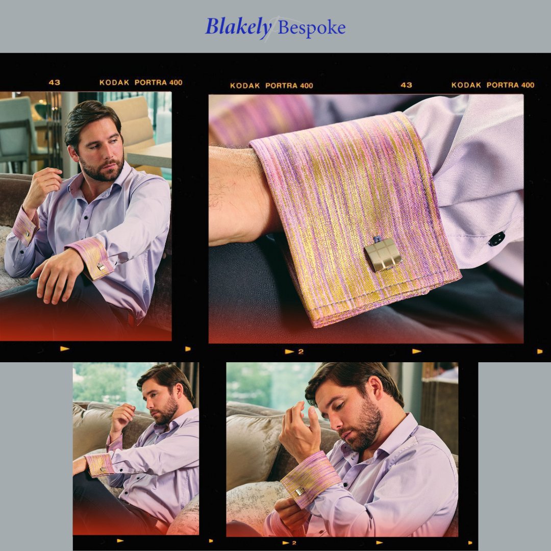 Ease into the weekend with casual elegance. Explore the relaxed sophistication of Blakely Bespoke's French cuffs, perfect for a laid-back yet polished Friday look. 

#CasualFriday #BlakelyBespokeCasual