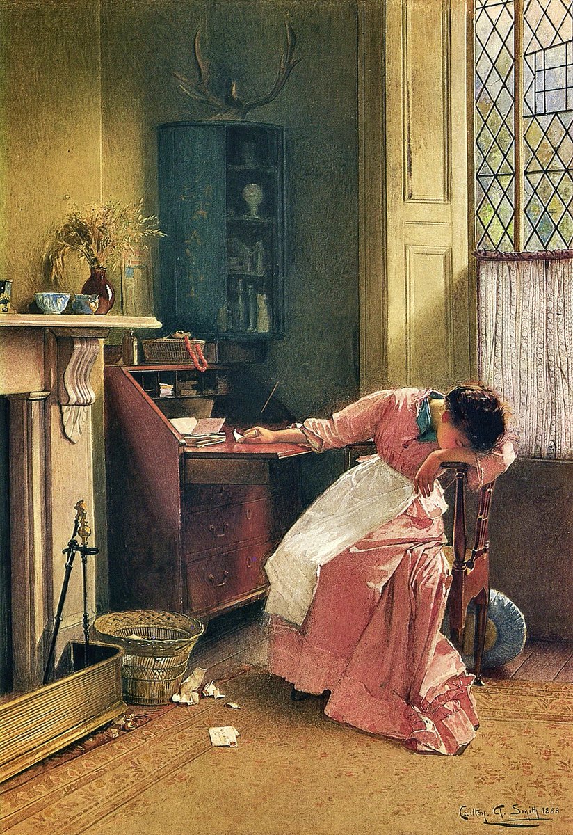 wIGFEh6ZVA100Sq's tweet photo. Carlton Alfred Smith, 1888 - "Recalling the Past" https://t.co/boZiYRs5HP