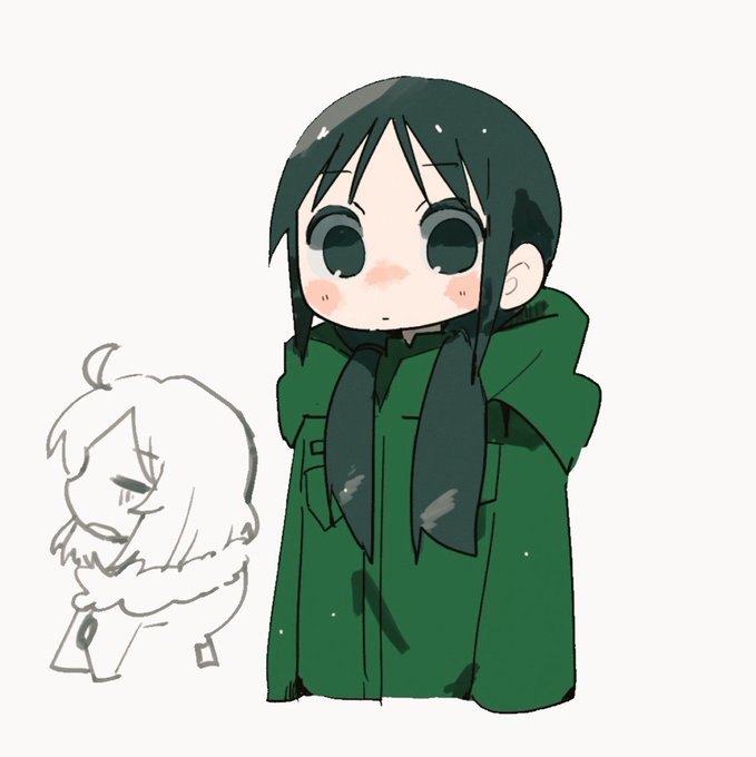 「black hair green coat」 illustration images(Latest)