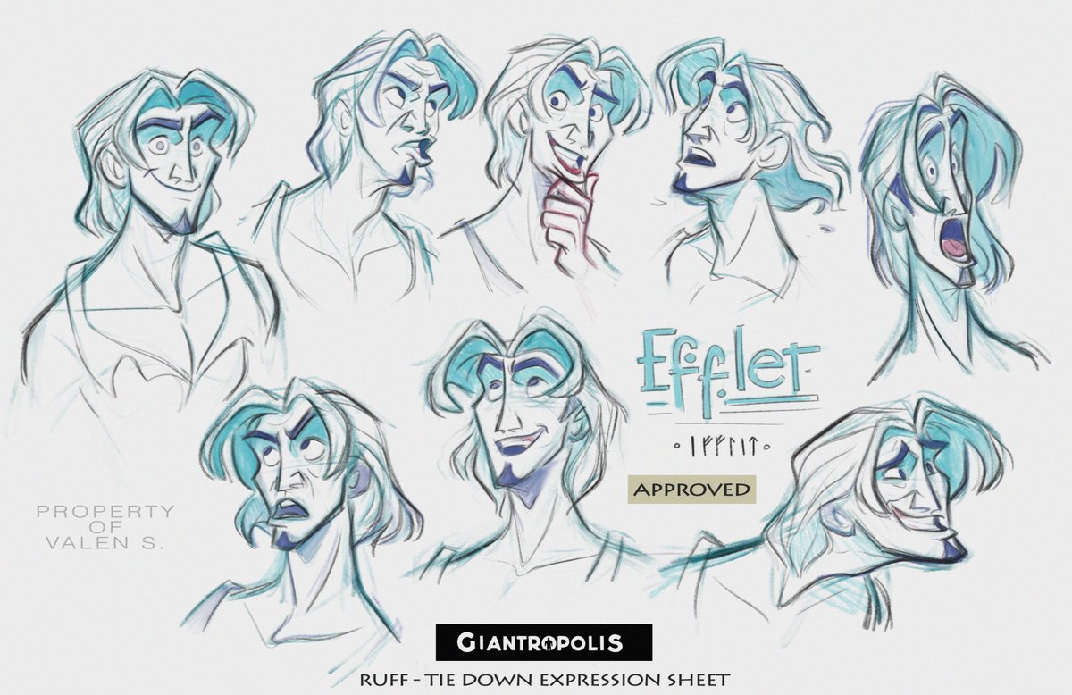 ValenPalArt's tweet photo. More model sheet goodies! Approved design of Efflet- one of the few i mostly had fun designing for sure. It was worth it fighting for this guy since 2015. #modelsheet #visualdevelopment #artnotes #characterdesign #conceptart #anatomy https://t.co/u6uFIBj3pa
