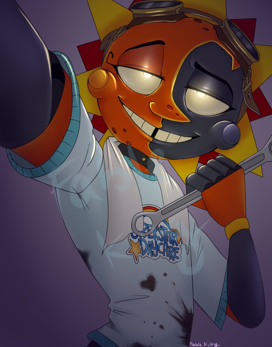 Fablekitty's tweet photo. You have received head pats from Solar. What do you do?

#solar #eclipse #TSAMS #SAMS #TSBS #fnaf #fnafsb #daycarattendant #invisdavistwt https://t.co/4Tk7T2nxkz