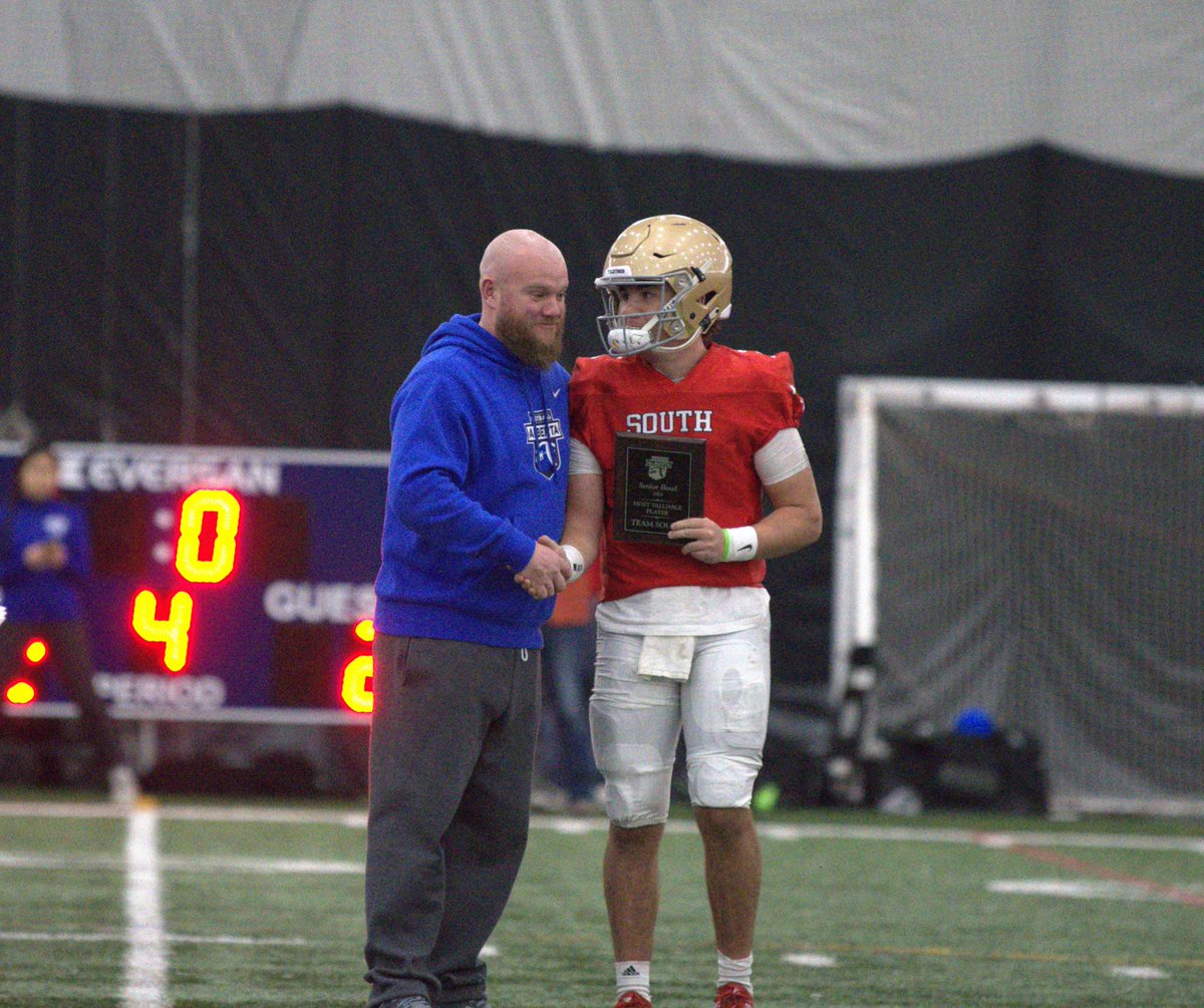 bennolin15's tweet photo. Feeling incredibly thankful for the past month — being awarded MVP for my high school team (Notre Dame) and at Senior Bowl this past weekend. This is just a small part of the journey, thank you to everyone who has been part of this incredible ride!❤️ https://t.co/5NftH1uWUH