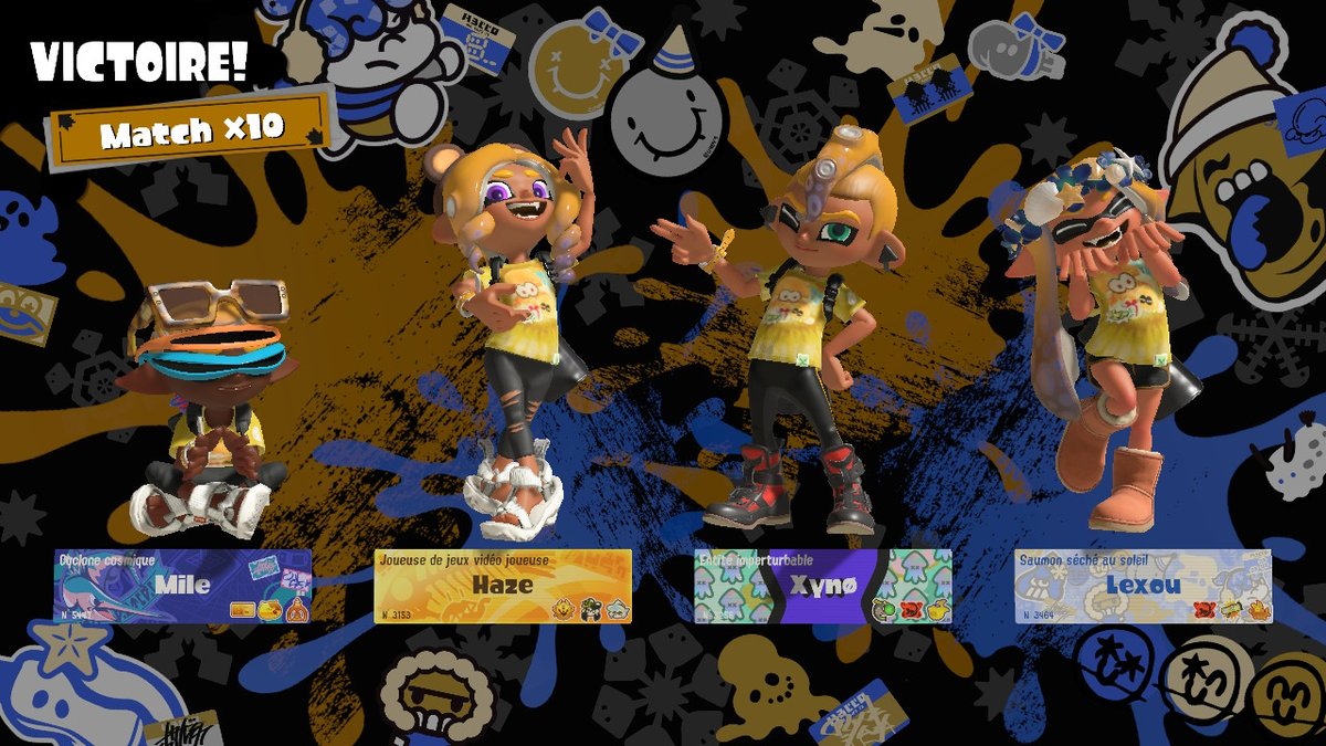 Lexoutheinklin2's tweet photo. 10x wins! 
#Splatoon3 #NintendoSwitch https://t.co/FIxXHJNUhu