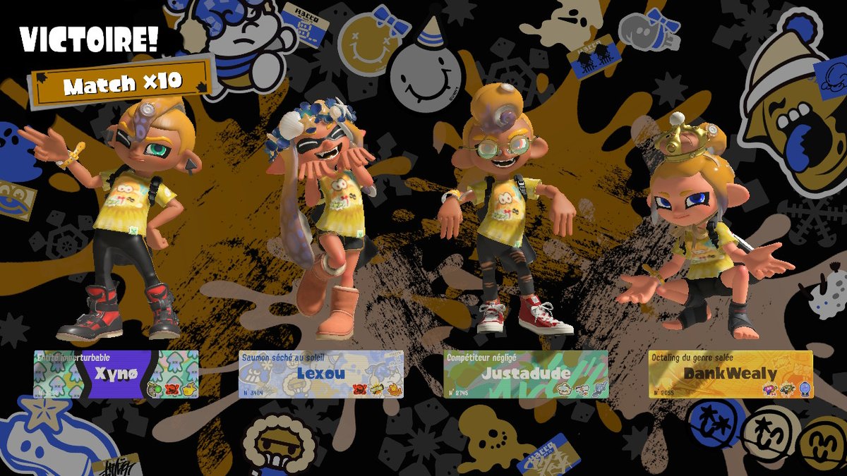 Lexoutheinklin2's tweet photo. 10x wins! 
#Splatoon3 #NintendoSwitch https://t.co/FIxXHJNUhu