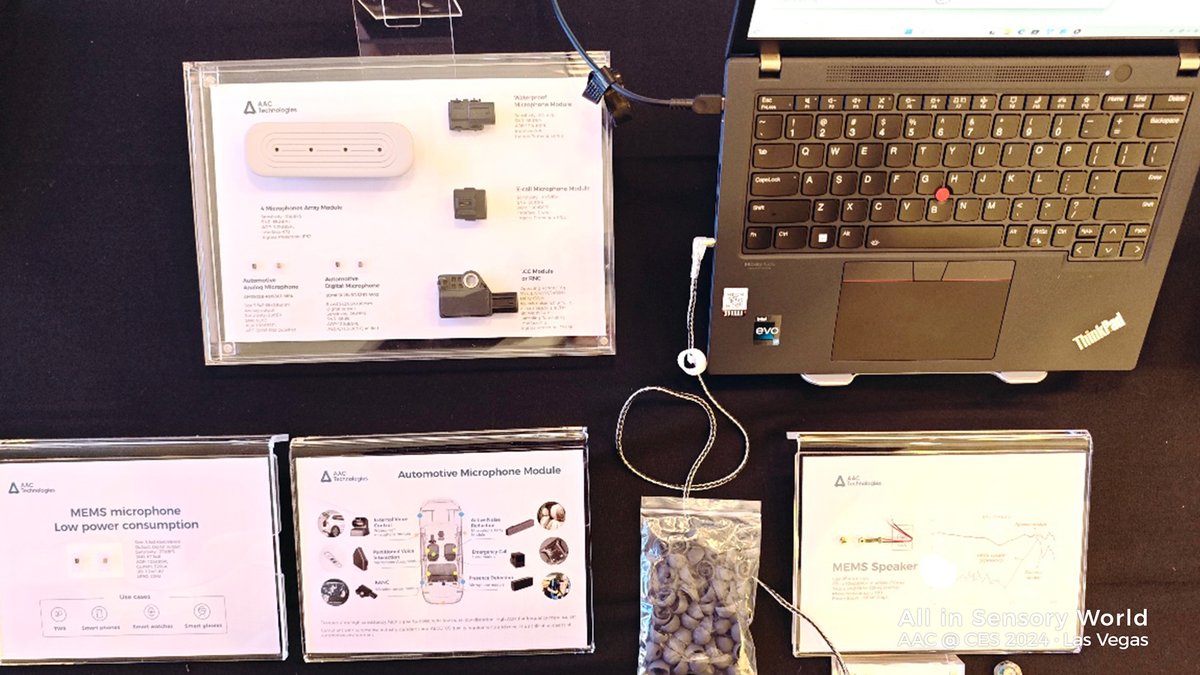 AACTechnologies's tweet photo. All in Sensory World! AAC Technologies Comes to CES 2024 With a Multitude of Innovative Products!
#CES2024 https://t.co/e6TZzessfr