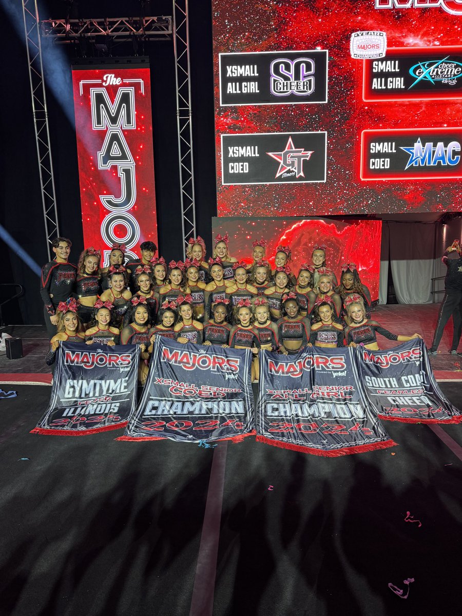 NATTY_Champ11's tweet image. The sisters are your Majors champions. So proud of these kids and Fearless with the 2nd highest score of the whole event!! I’m so happy for these kids and the hard work they have put in to feel this feeling. Love you Fearless! ❤️❤️
@gymtymefeVer
