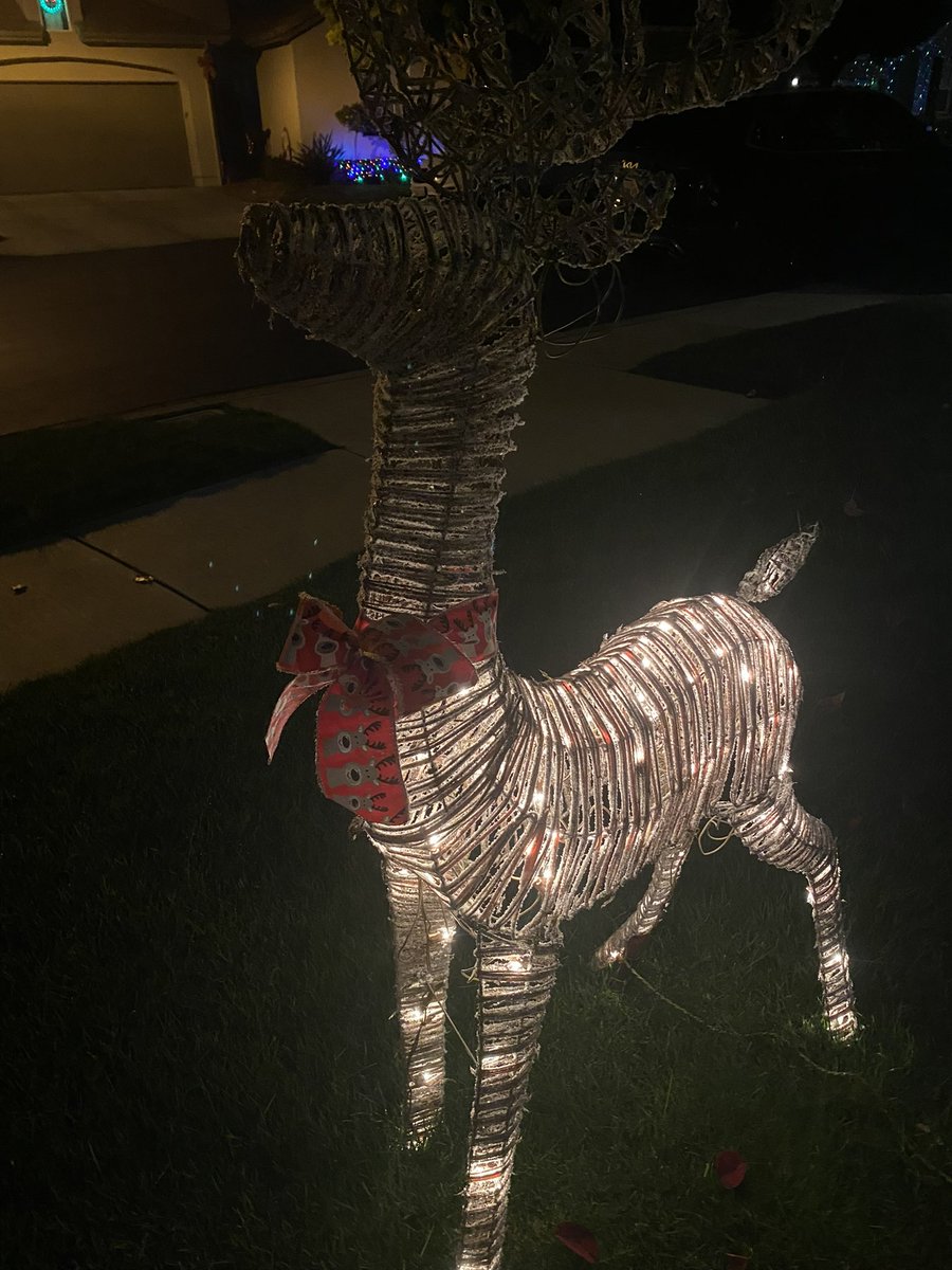 talianko's tweet photo. @Lowes We purchased DEFECTIVE Holiday Reindeer from the San Clemente store and were told we needed to contact GE Holiday directly.  GE has been unresponsive. In fact, you can't even speak to a human. We’ll NEVER purchase another decoration through Lowe's.  It’s junk! https://t.co/9ioyawqraz