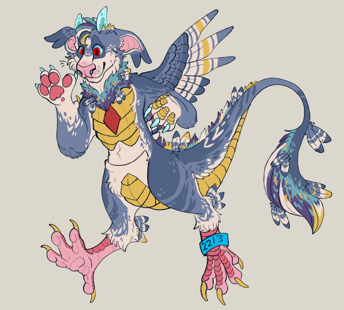 Server_Nurse's tweet photo. Pigeon, my secondary sona got a little revamp
-Muted the colours a bit
-No more grey
-Hair change
-Deer like nose instead of goat like nose
-Feathers grow randomly where his fur is longer
-"Default" Horns point back and are larger
-Pattern change https://t.co/7qB7OpPmpA