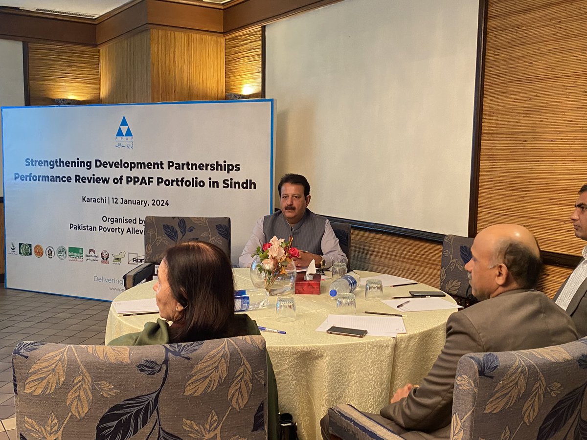 PPAFofficial's tweet photo. "Strengthening Development Partnerships & Performance Review of PPAF Portfolio in Sindh.
Grateful to all  participants for the wealth of ideas exchanged and the shared commitment to advancing positive change in the lives  of communities we serve.@ThardeepOrg @SRSO_Official @HANDSPakistan @IndusResourceCe @RDF_Sindh @SAFWC0