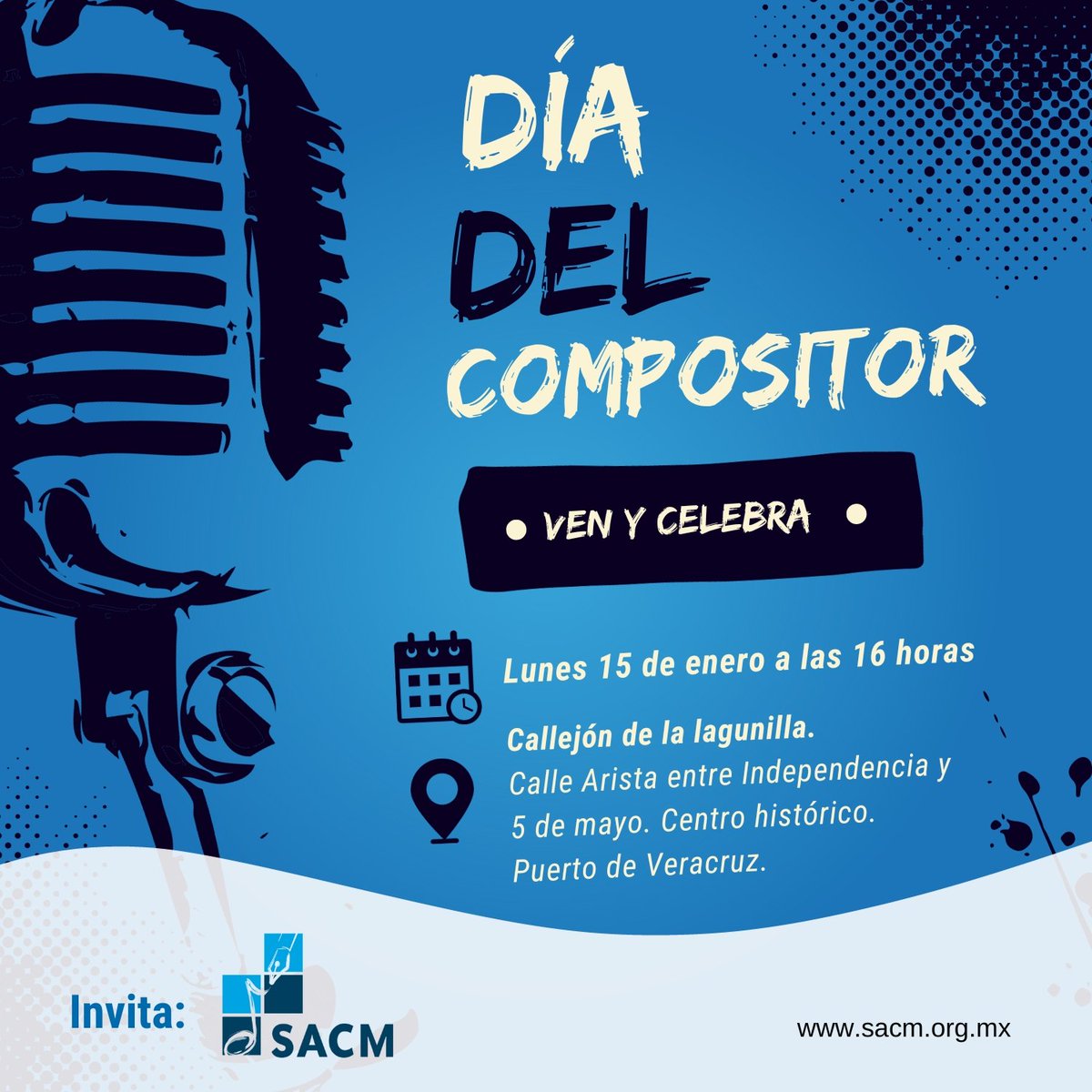 sacmver's tweet photo. Lunes 15 de enero "DIA DEL COMPOSITOR" #Veracruz https://t.co/p9lnQoid2B