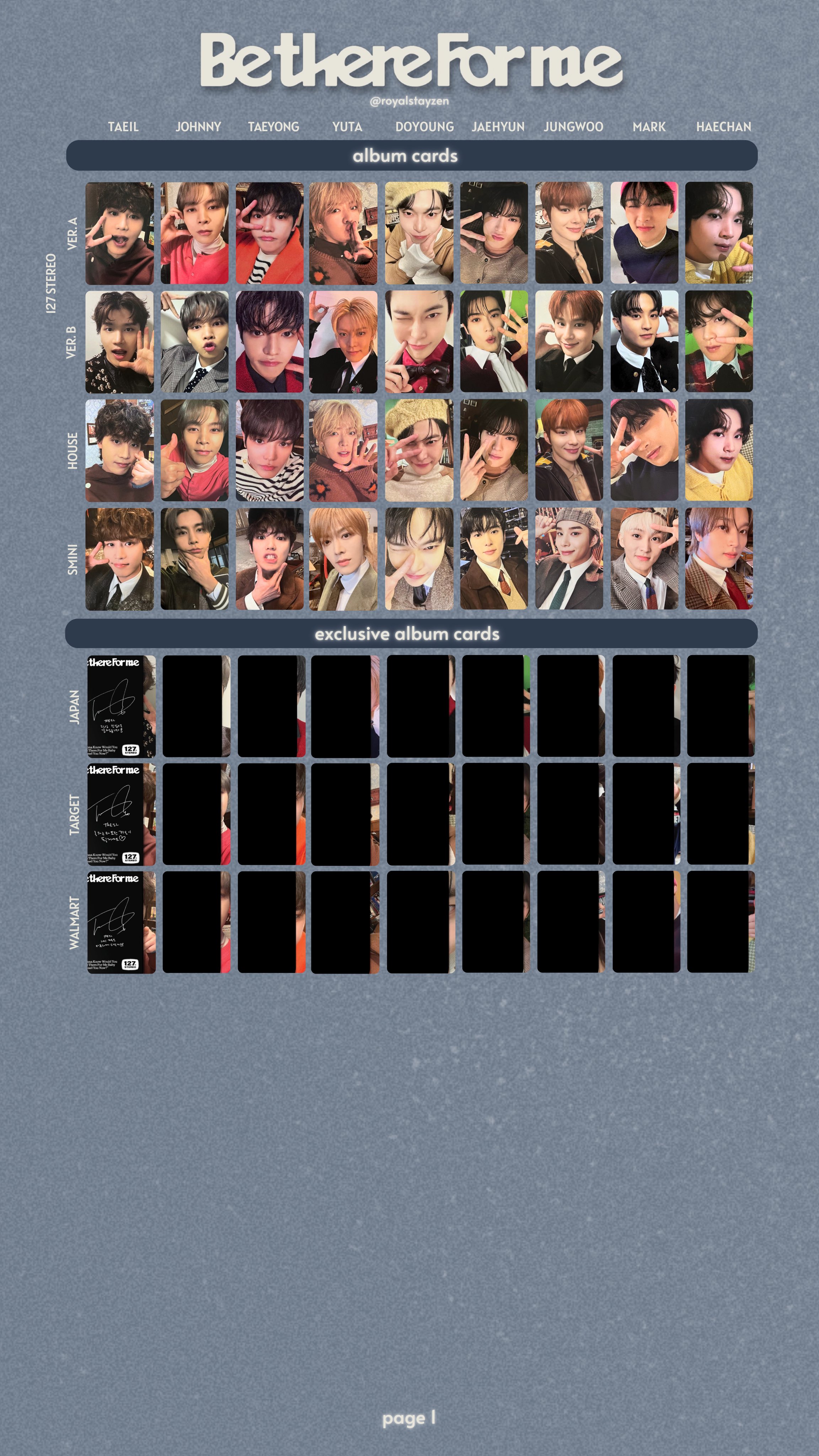 NCT 127 OFFICIAL BE THERE FOR ME POB QQ MUSIC LUCKY DRAW